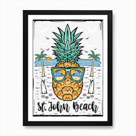 St. Johns County Beach Florida Art Print