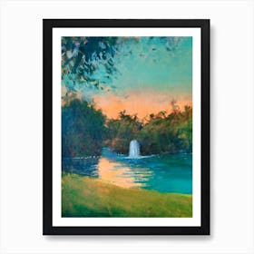 Sun Setting Over St James's Park, London Art Print