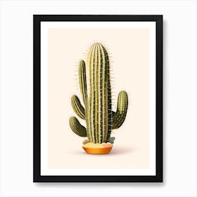 Barrel Cactus Marker Art 2 Art Print