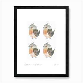 Cute Animals Collection Chick 3 Art Print