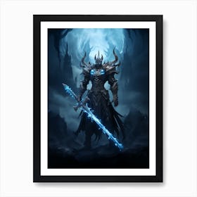 Dark Lord Of The Rings Art Print