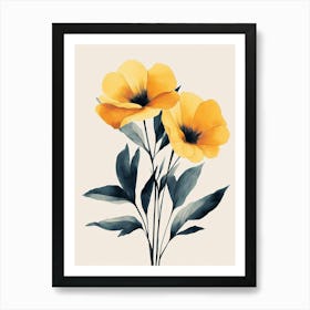 Yellow Poppies Art Print