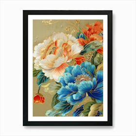 Chinese Flower Painting 3 Art Print