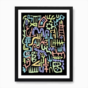 Shapes Art Print