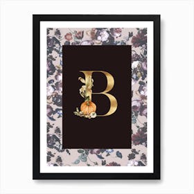 Autumnal Alphabet B Art Print