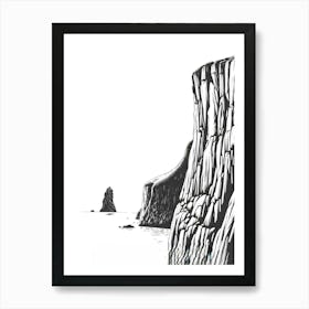 Cliffs Of Scotland Art Print