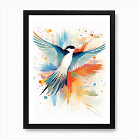 Bird Painting Collage Common Tern 3 Art Print