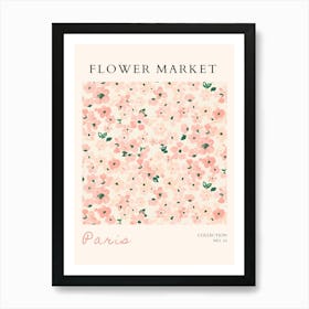 Flower Market Paris 1 Art Print