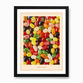 Jelly Beans Candy Sweets Pattern 4 Poster Art Print