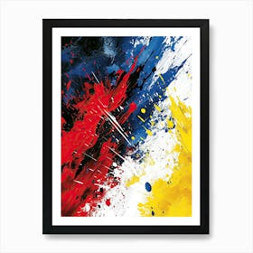 Splatter Painting Pop Art Art Print