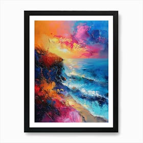 Sunset On The Beach 17 Art Print