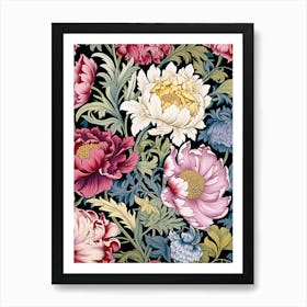 Floral Wallpaper 140 Art Print