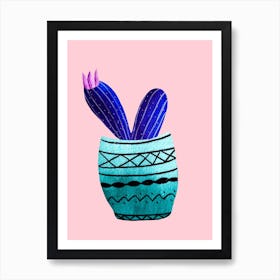 Galaxy Cacti Art Print