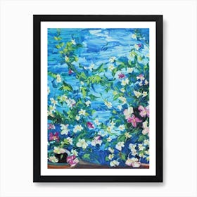 Petunia Floral Print Bright Painting Flower Art Print