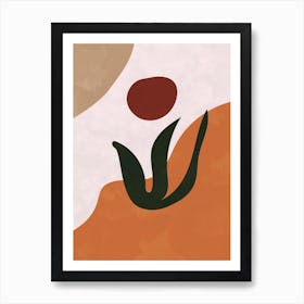 Abstract Nordic Botanical Art Print