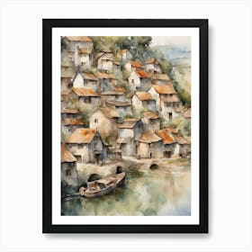 Chinese Village 3 Art Print