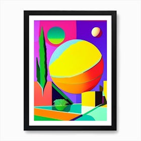 Venus Planet Abstract Modern Pop Space Art Print