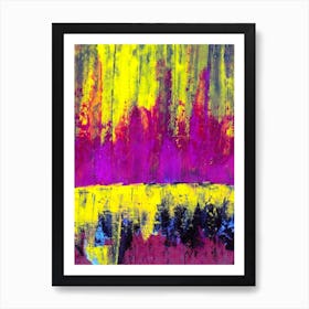 Abstract Paint Background. Modern painting. Art Print