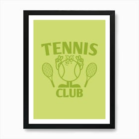 Retro Poster Tennis Club Retro Wall Decor Groovy Poster Trendy Wall Art Retro Groovy Print Vintage Art Retro Art Art Print