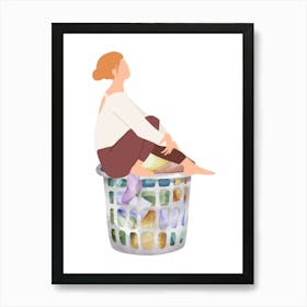 Art print, wallart, laundry basket..213 Art Print