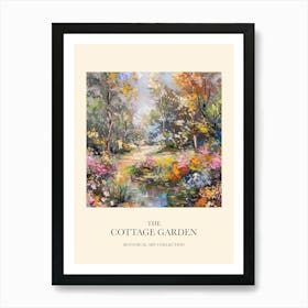 Cottage Garden Poster Floral Tapestry 9 Art Print