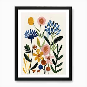 Painted Florals Prairie Clover 2 Art Print