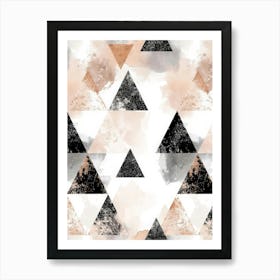 Abstract Triangles Art Print