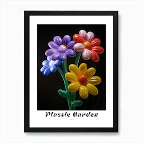 Bright Inflatable Flowers Poster Asters 2 Art Print