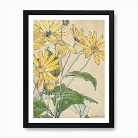 Sunflowers (1915), Hannah Borger Overbeck Art Print