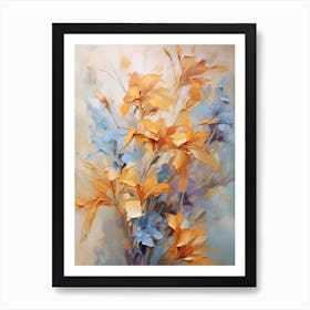 Fall Flower Painting Lobelia 2 Art Print