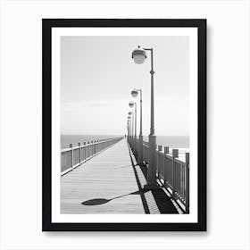 Agadir, Morocco, Black And White Photography 2 Art Print