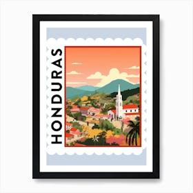 Honduras Travel Stamp Poster Art Print