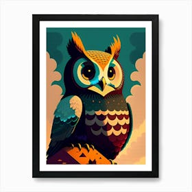 Owl In The Sky Art Print