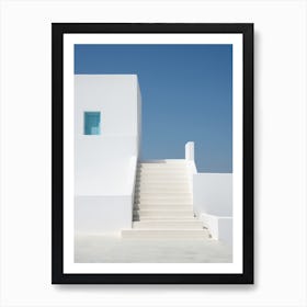 White House With Blue Door Art Print