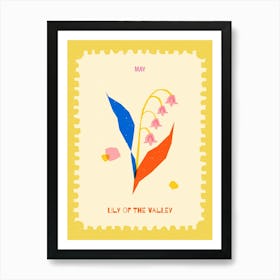May Birthmonth Flower Lily Of The Valley 1 Art Print
