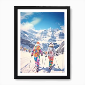 Lake Louise Ski Resort   Alberta Canada, Ski Resort Illustration 0 Art Print