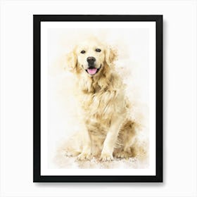 Golden Retriever Dog 1 Art Print