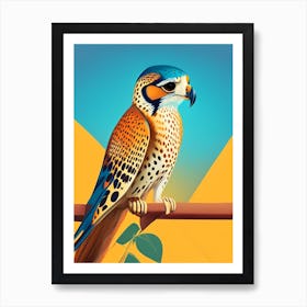 American Kestrel Pop Matisse Bird Art Print