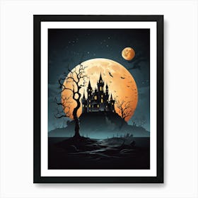 Halloween Castle 21 Art Print