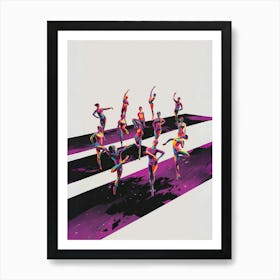 Dancers On The Street Art Print