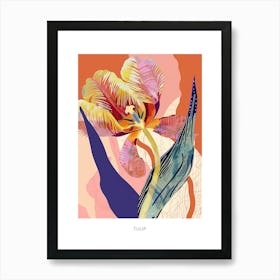 Colourful Flower Illustration Poster Tulip 2 Art Print