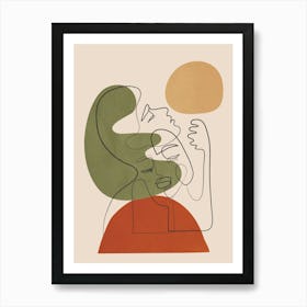 Abstract Faces 3 1 Art Print