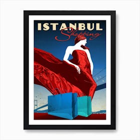 Shopping In Istanbul Art Print