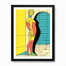 'The Woman In The Window' Art Print