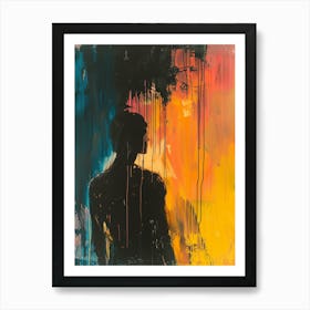 Silhouette Of A Woman Art Print