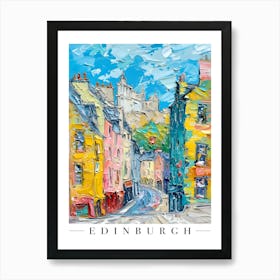 Edinburgh Colourful Abstract Art Print Art Print