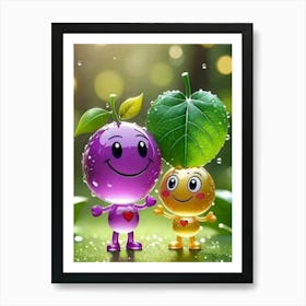 Happy Couple- Kids Art Print