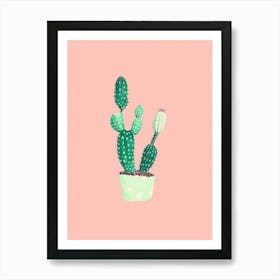 Lonely Cactus Art Print
