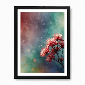 Abstract Bokeh Background Art Print