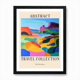 Abstract Travel Collection Poster North Macedonia 2 Art Print